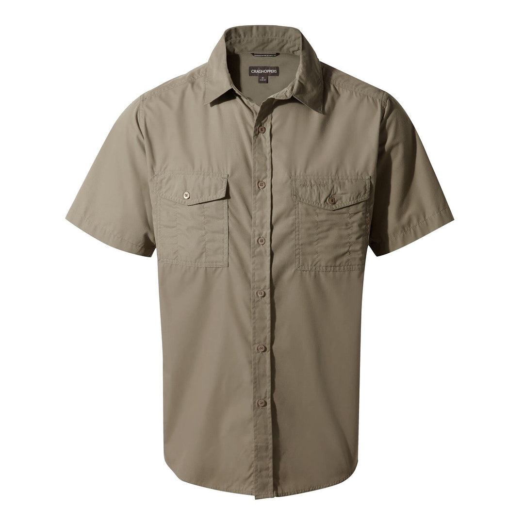 Craghoppers Herren Kiwi Kurzarm-Shirt Wanderhemd (1er Pack) 3XL Pebble, 3XL Pebble
