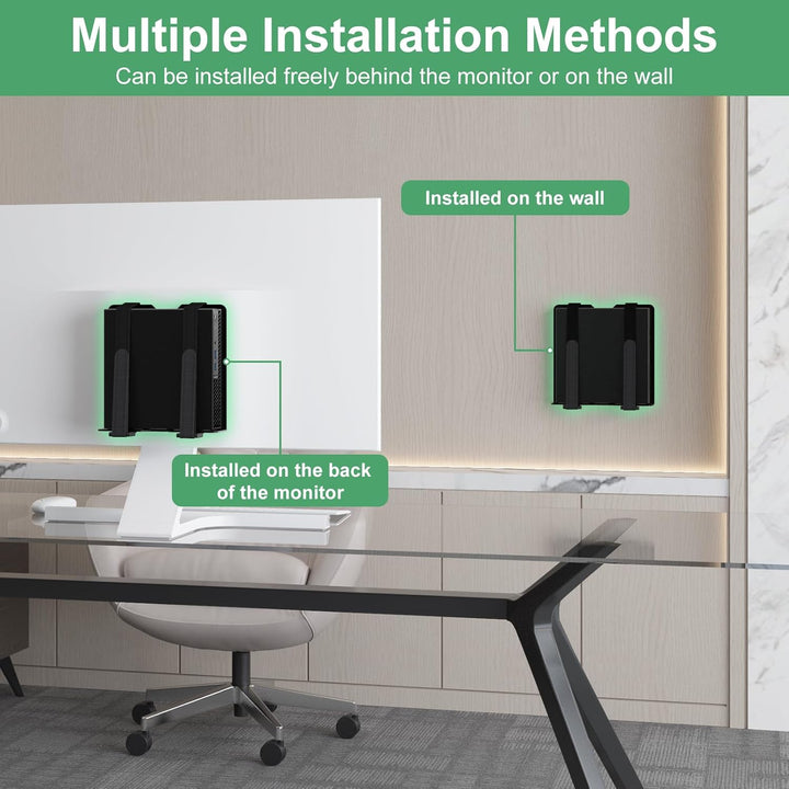 Universal Halterung für HP Dell Lenovo Mini PC Verstellbare Wand und VESA Halterung für Mini Compute