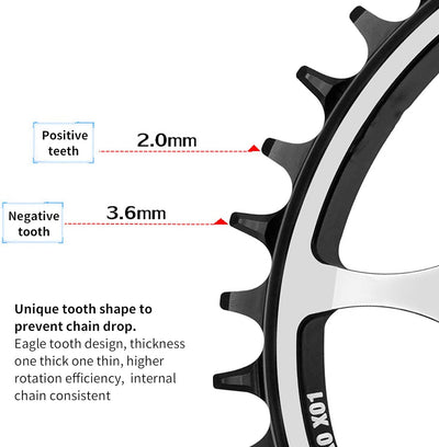 VGEBY Mountainbike Narrow Wide BCD104 32T Oval Kettenblatt, Integrierte Leichte MTB Kurbelgarnitur C