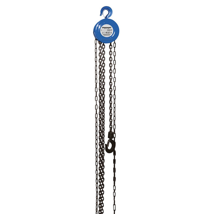 Silverline 633705 Kettenzug 1.000 kg / 2,5 m Hubhöhe