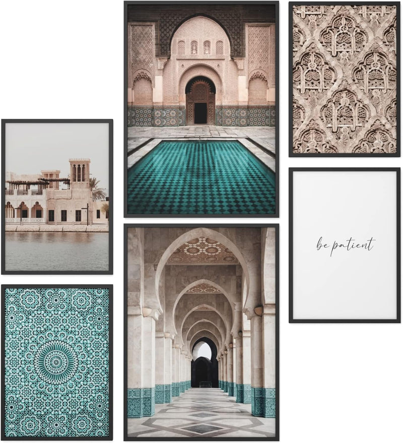 Papierschmiede® Mood Poster Set Arabic Old Town, Bilder Wohnzimmer Deko Schlafzimmer, 2x DIN A3 und