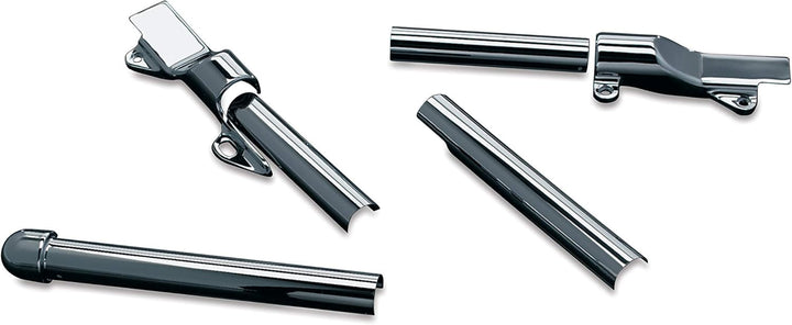 Kuryakyn 8108 Motorrad-Accent Zubehör: Schwingenrohrabdeckungen für Harley-Davidson Softail 2000-07