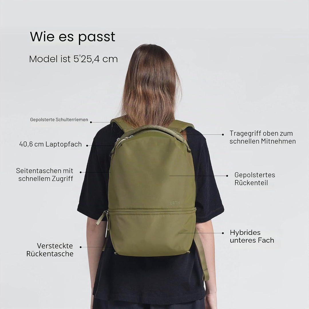 Urth Arkose 20L Modularer Kamera- und Laptop-Rucksack – wasserabweisende, diebstahlsichere, recycelt