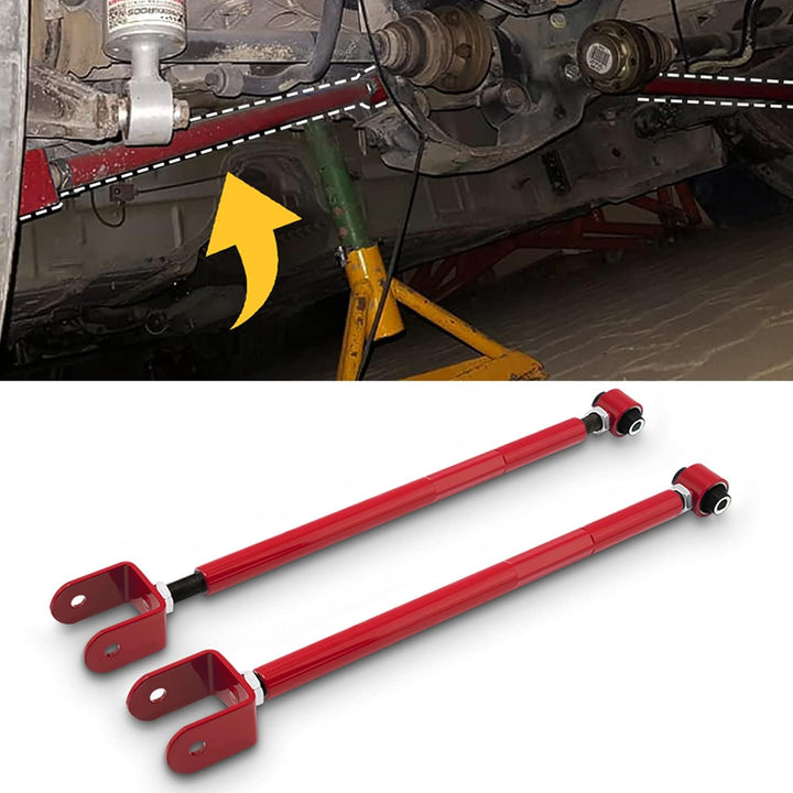 maXpeedingrods ADJ. Rear Lower Camber Control Arm Arms Red