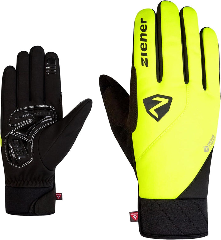 Ziener Herren Donni Fahrrad-Handschuhe Winter | Primaloft, Gore-Tex Infinium 7.5 Poison Yellow, 7.5