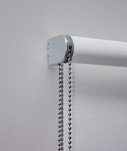 Madecostore Rollo, lichtundurchlässig, Perlweiss, L54 x H250 cm (Stoff L50 cm) L54 x H250cm (Tissu L