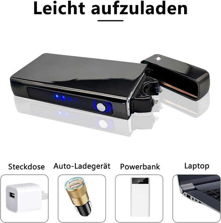 GADATOP Arc Plasma Flamme Feuerzeug USB wiederaufladbares, winddichtes elektrisches Feuerzeug für Ke