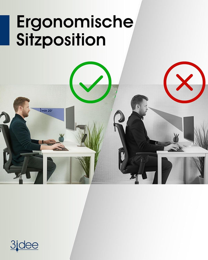 3IDEE VESA Adapter für MSI Optix Monitor (MAG240VC, MAG24C, MAG270CR, MAG270VC, MAG271VCR, MAG27C, M