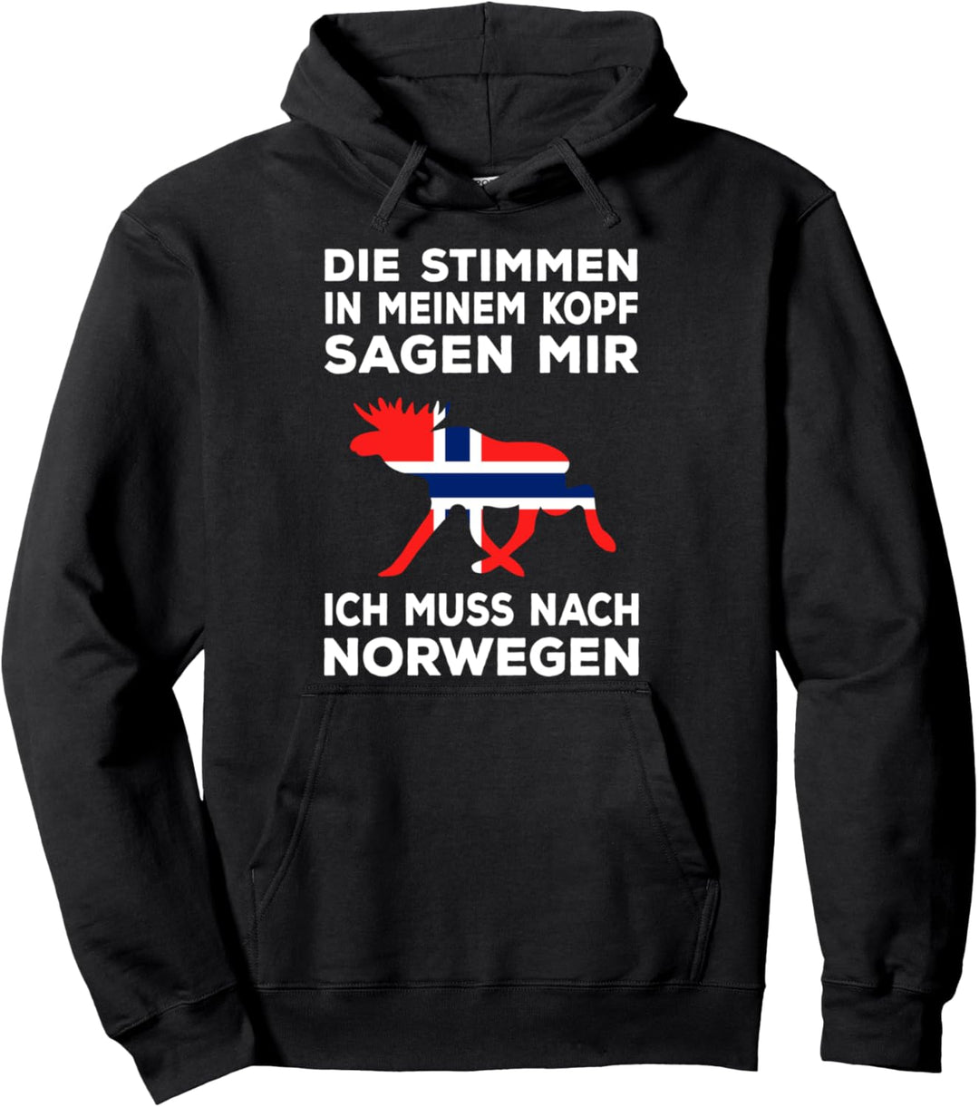Norwegen Geschenk Die Stimmen sagen ich muss nach Norwegen Pullover Hoodie