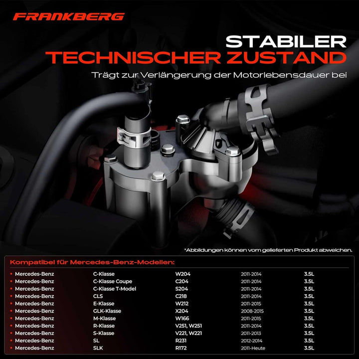 Frankberg 1x Thermostat Kompatibel mit C-Klasse 2011-2014 CLS 2011-2017 E-Klasse 2011-2016 GLK-Klass