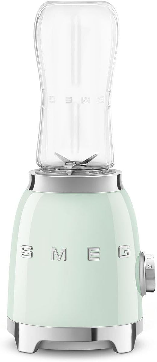 SMEG, Personal Blender PBF01PGEU, 2 Geschwindigkeitsstufen, Doppelklinge aus Edelstahl, 2 x 600 ml F