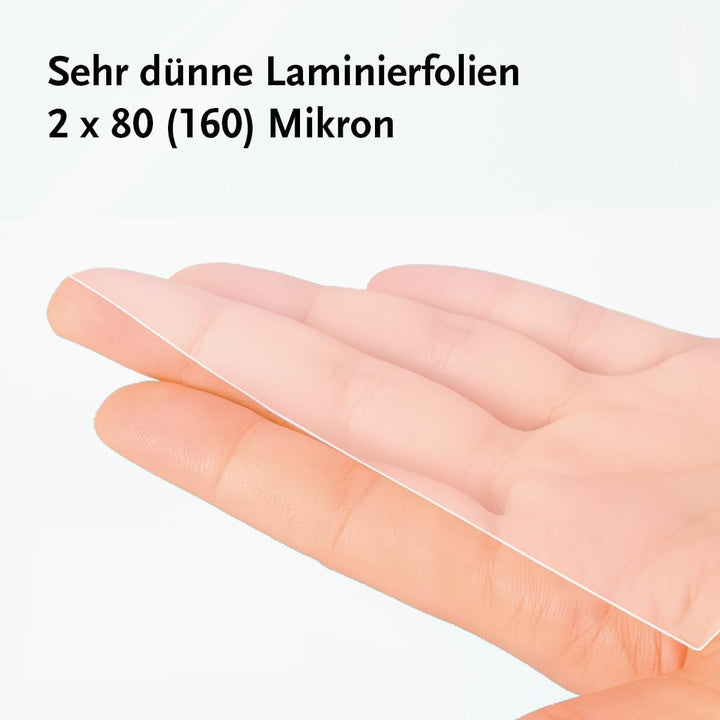 Albyco - Matte Laminierfolien A3 Qualität 160 Mikron (2x80 Mikron) - 100 Stück - Folien A3 Matt, Lam