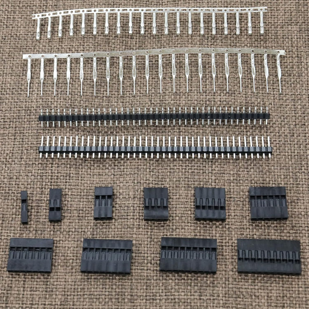 710 Stück 2.54mm Dupont Jumper Drahtseilbuchse mit 40 Pin Pitch Einreihige Stiftleisten, stiftleiste
