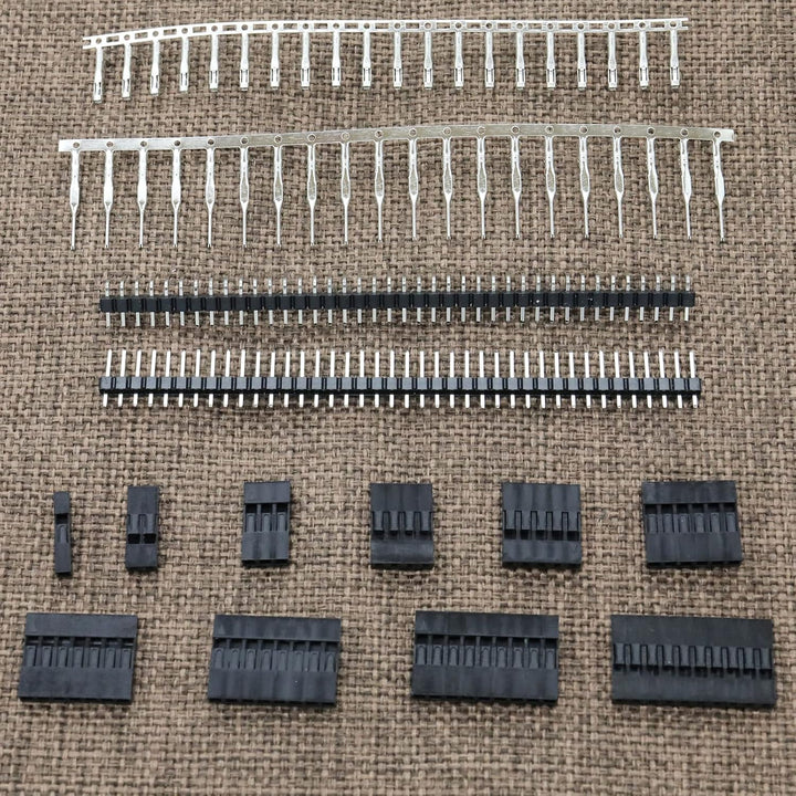 710 Stück 2.54mm Dupont Jumper Drahtseilbuchse mit 40 Pin Pitch Einreihige Stiftleisten, stiftleiste