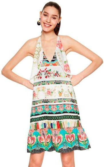 DESIGUAL KURZES KLEID DAMEN VEST KILIAN 18SWVW92 46 (xxl) weiss