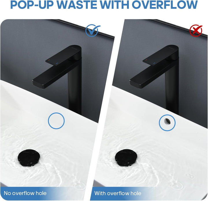 Decaura Wasserhahn Bad aufsatzwaschbecken mit G1&
