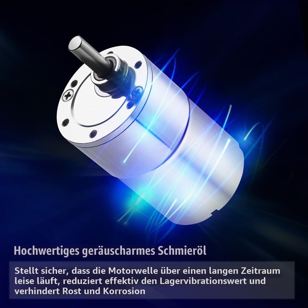 Greartisan DC 12V 60RPM Getriebemotor Hohe Drehmoment Elektrische Mikrodrehzahl Reduktion Getriebemo