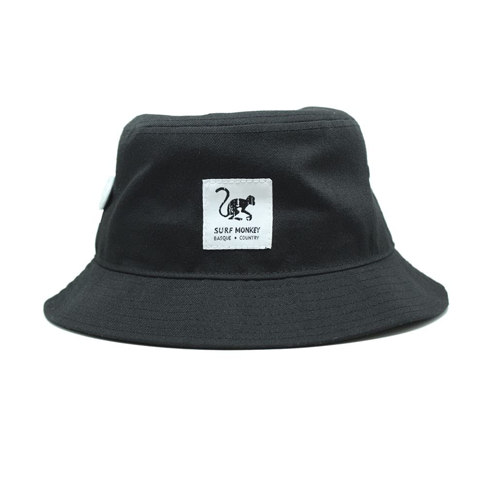 SURF MONKEY Recycled Bucket Repreve® Fischermütze Unisex Erwachsene Einheitsgrösse Schwarz, Einheits
