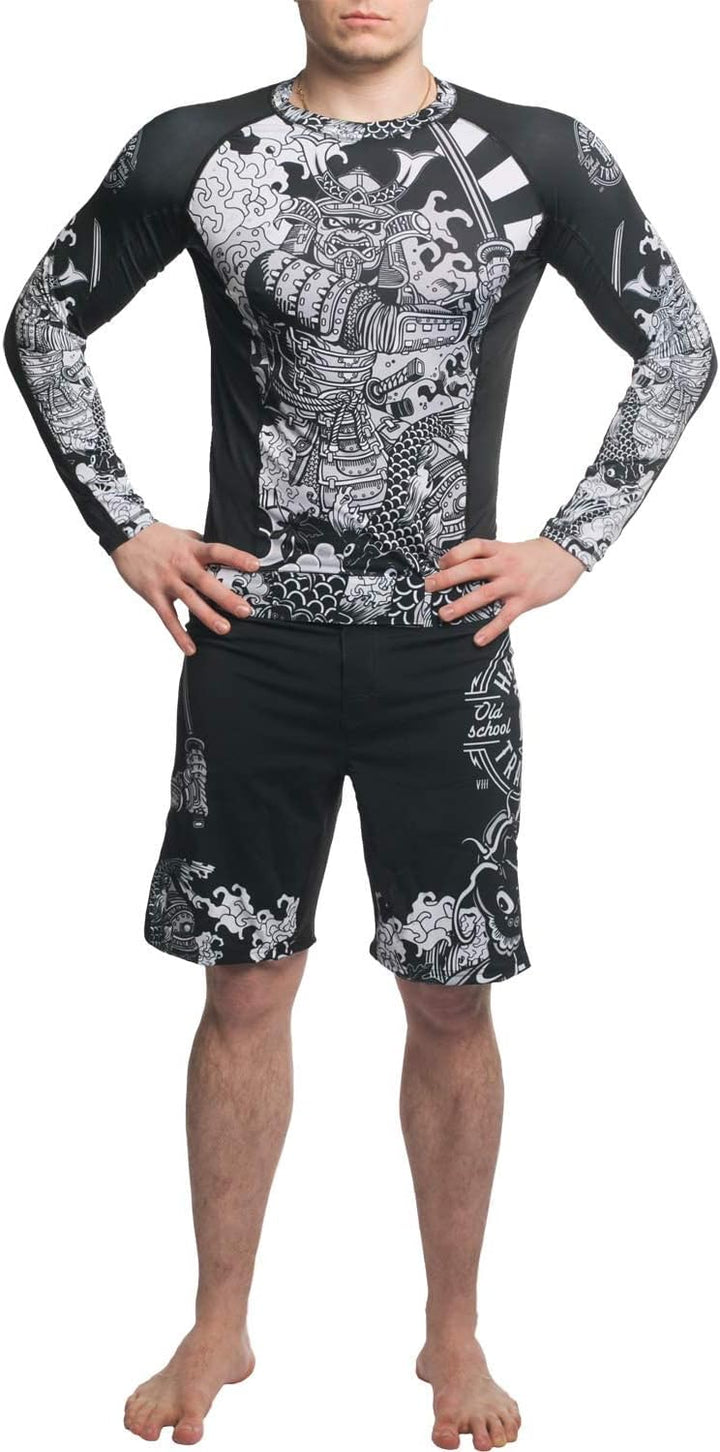 Hardcore Training Fight Shorts Kurze Hose Herren Kampfshorts Männer BJJ Grappling Boxen MMA No Gi Cr