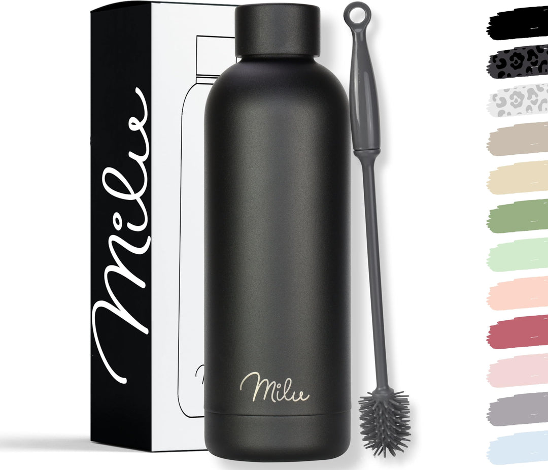Milu Thermosflasche 750ml Isolierte Edelstahl Thermo Trinkflasche Thermoskanne Auslaufsichere Isolie