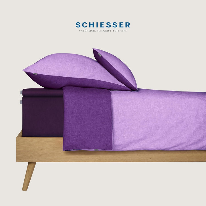 Schiesser Premium Spannbettlaken Flexi | 95|5 Wohlfühlformel | aus nachhaltiger Produktion | für Mat