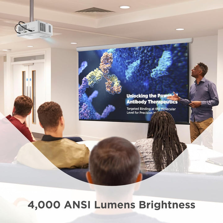 ViewSonic T400W Laser Beamer, 4000 ANSI Lumen, WXGA 1280x800, Laser Projektor mit 30.000h Lebensdaue