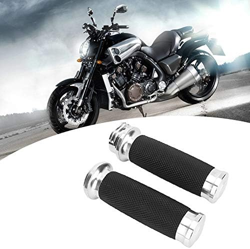 Gorgeri Motorrad Lenkergriffe, 1 Paar Universal Motorrad 25mm Handgriff Aluminium + Gummi Anti-Rutsc