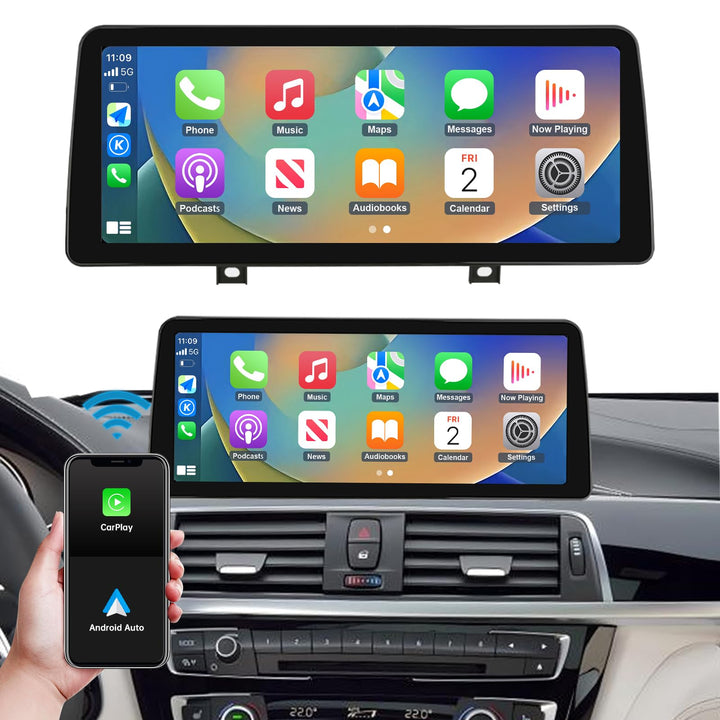 Autoradio 10,25 Zoll Touchscreen mit kabellosem Carplay und Android Auto für 2013-2016 BMW 3/4er F30
