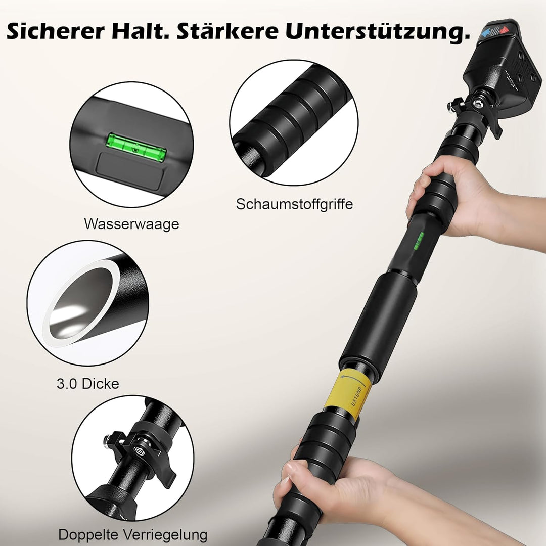 Length Adjustable Pull Up Bar for Doorway - 200KG Capacity 72-95 CM No Screw Home Gym Exercise Equip