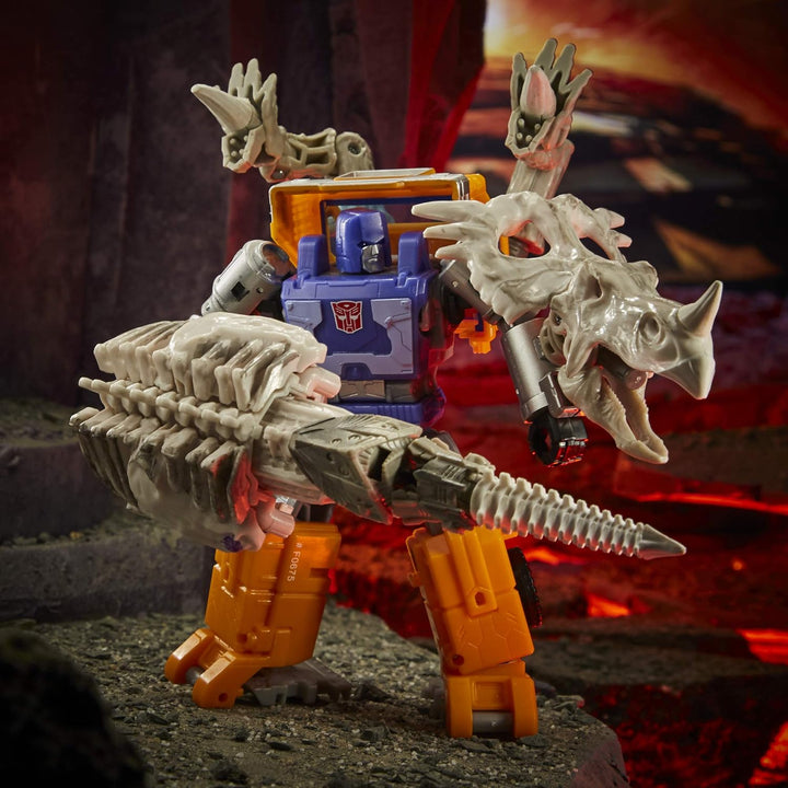 Transformers Toys Generations War for Cybertron: Kingdom Deluxe WFC-K15 Ractonit-Fossilizer-Action-F