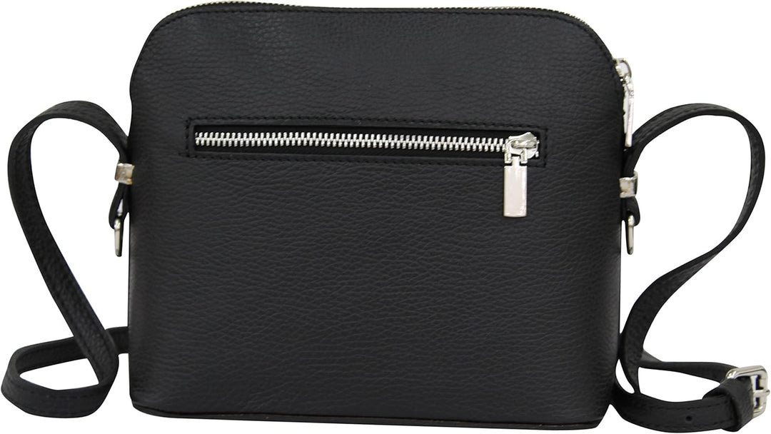 AMBRA Moda Italienische Ledertasche Damen Handtasche Umhängetasche Schultertasche Leder Tasche klein
