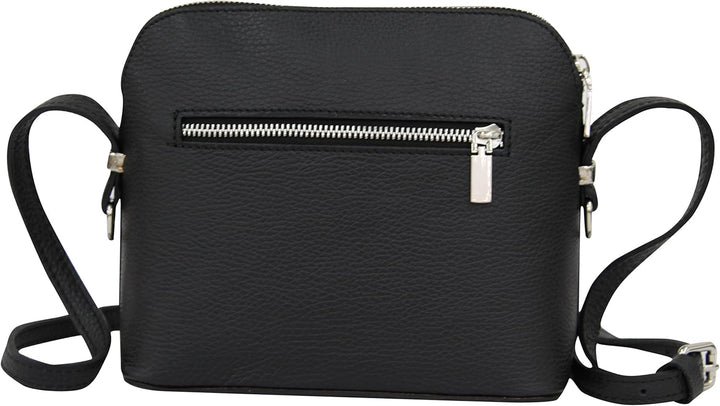 AMBRA Moda Italienische Ledertasche Damen Handtasche Umhängetasche Schultertasche Leder Tasche klein