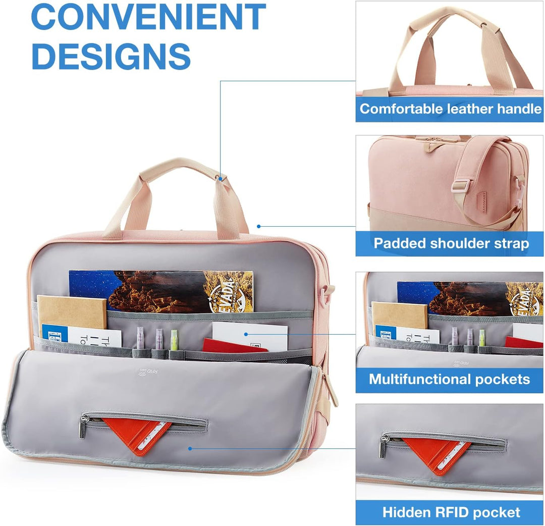 BAGSMART Laptop tasche 15,6 Zoll Schultertaschen Business Aktentasche notebook tasche für Geschäft,