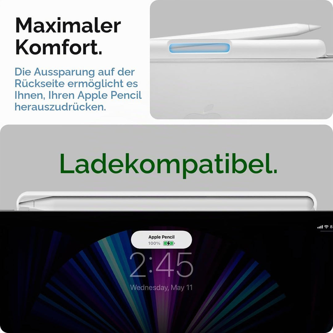 Spigen DA20 Apple Pencil Stifthalter für Pro und 2. Generation Kompatibel mit iPad Pro 11"/ 13", Air