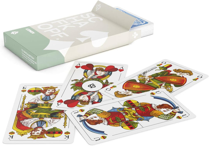 TS Spielkarten Schafkopf Karten Leinen bayrisch, abwischbar + langlebig, bayrisches Blatt Schafkopfk