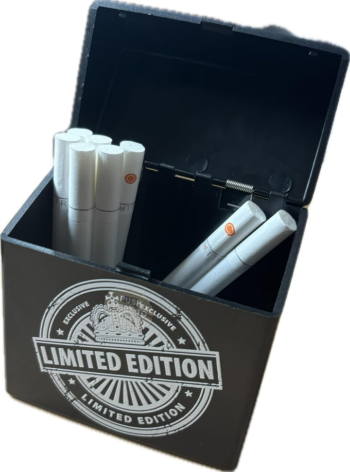 3 x Zigarettenbox XXXL VINTAGE BUNT für 50 Zigaretten Etui Kunststoff Raucherbedarf