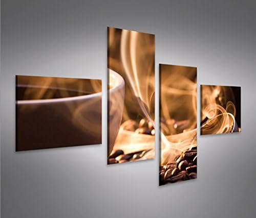 islandburner Bild Bilder auf Leinwand Kaffeebohnen 4L XXL Poster Leinwandbild Wandbild art up your l