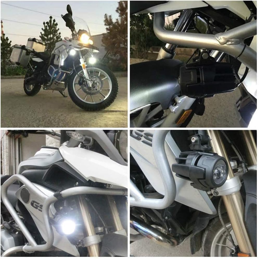 MARCHFA KOLOME Motorrad Licht Fit für Motorrad Fahrrad ATV Traktor Gabelstapler Boot Universal Schei