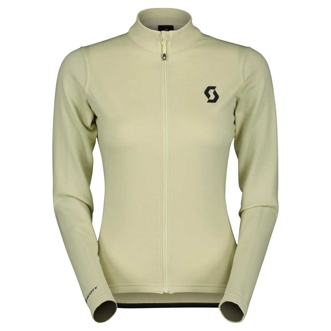 Scott Gravel Warm Merino Winter Damen Fahrrad Trikot lang gelb 2023: Grösse: S (36/38)