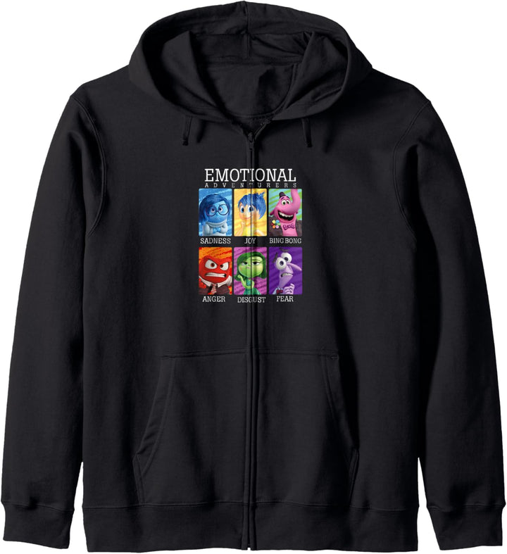 Disney Pixar Inside Out Emotions Yearbook Group Kapuzenjacke