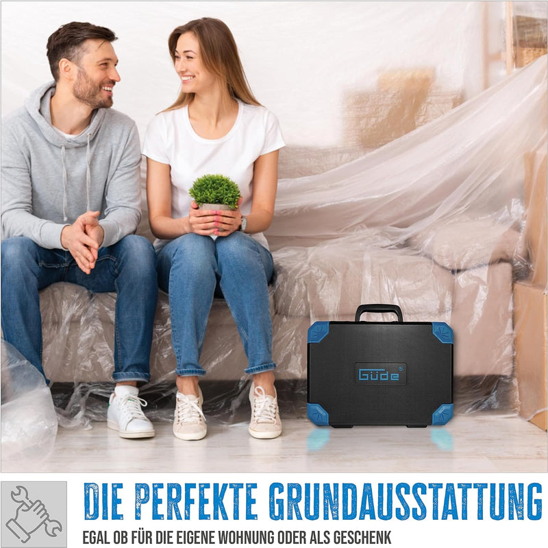 Güde 39005 Werkzeugkoffer GWZK 241 (Werkzeuset 241-teilig im handlichen Koffer, aus Chrom-Vanadium u