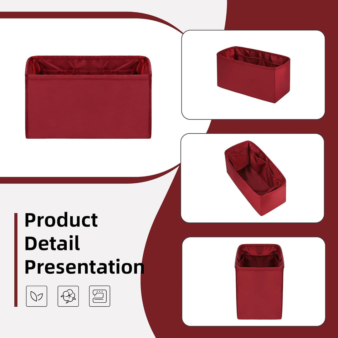 DGAZ Handtaschen Organizer Einsatz für OnTheGo PM/MM/GM Tasche, Seide Tasche in Tasche Organizer, Lu