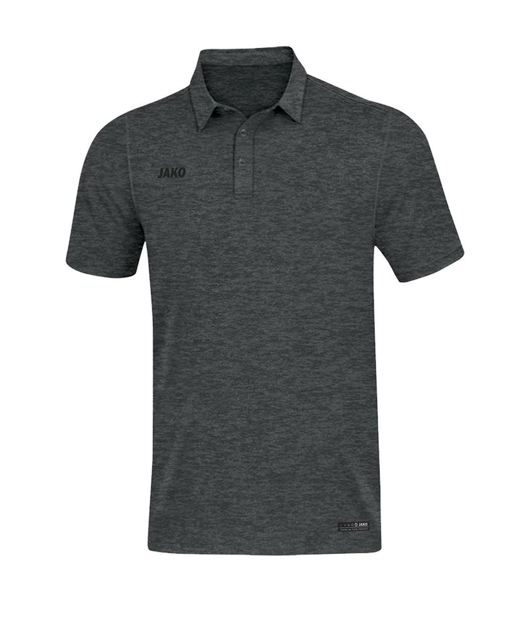 JAKO Herren Polos Polo Premium Basics, marine meliert, XXL, 6329 S Anthrazit Meliert, S Anthrazit Me
