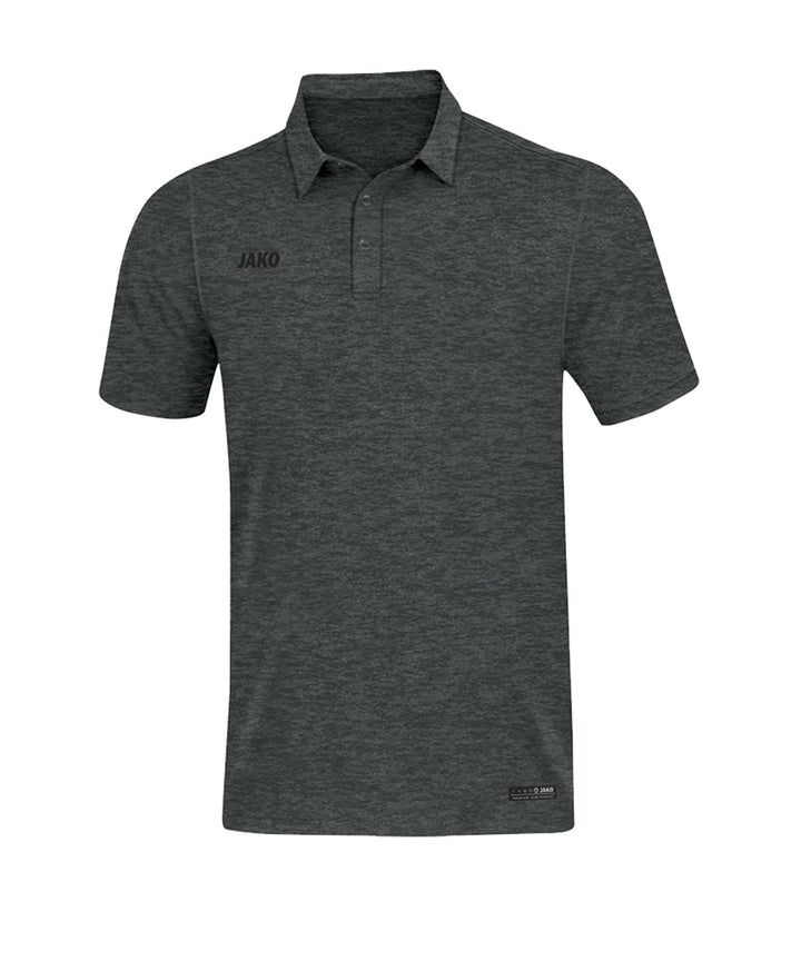 JAKO Herren Polos Polo Premium Basics, marine meliert, XXL, 6329 S Anthrazit Meliert, S Anthrazit Me