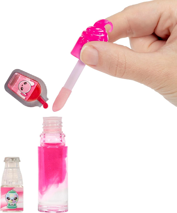 YUMMILAND Lipgloss Puppe - Bianca Bubblegum - Duftende Puppe mit DIY Lipgloss-Set - Geeignet für Kin