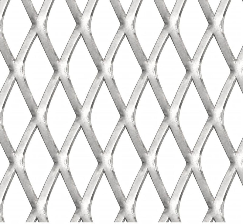 HOMIUSE Gittermatte Streckmetall Edelstahl 50x50 cm 30x17x2,5 mm Streckmetall-Gittermatte Lüftungsgi