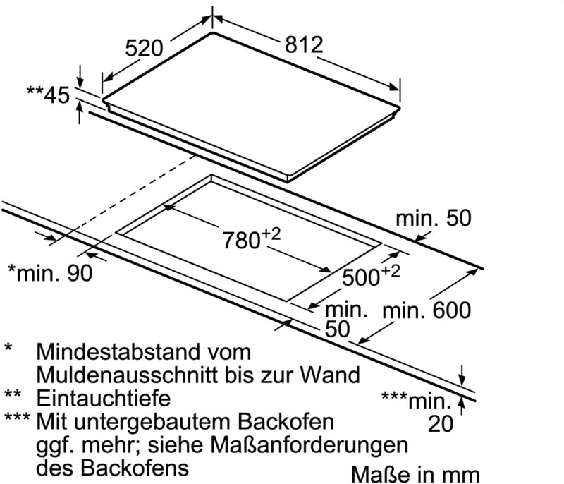 Siemens ET875LMP1D iQ500 Kochfeld Elektro / Ceran/Glaskeramik / 81,2 cm / Timer mit Ausschaltfunktio