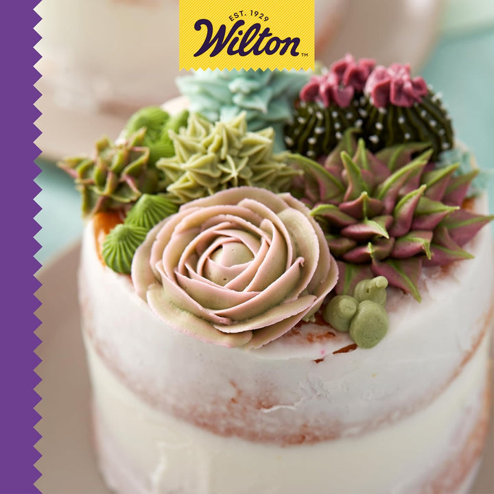 Wilton 2104-1368 Tüllen Set Deluxe, Edelstahl, Lila, 6.12 x 21.92 x 20.75 cm Deluxe Tip Set, 46-Piec