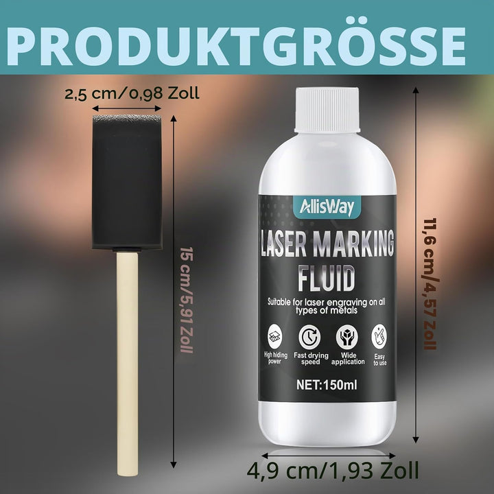 Lasermarkierungsflüssigkeit, Lasermarkierungspuder, Laser Markierungsspray, Laser Marking Fluid, Sch
