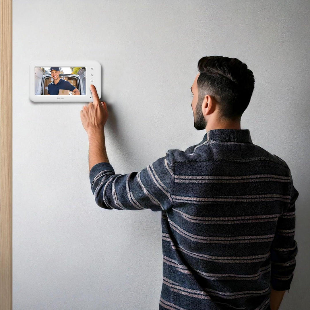 Avidsen Home Elia Smart 2 kabelgebundene Video-Türsprechanlage, 2-Draht-System, 7" Bildschirm, WiFi